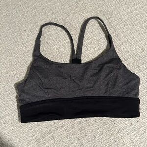Lululemon black and gray sports bra - size 6